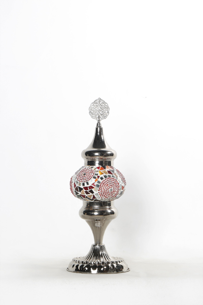 No.2 Size Nickel Mosaic Table Lamp